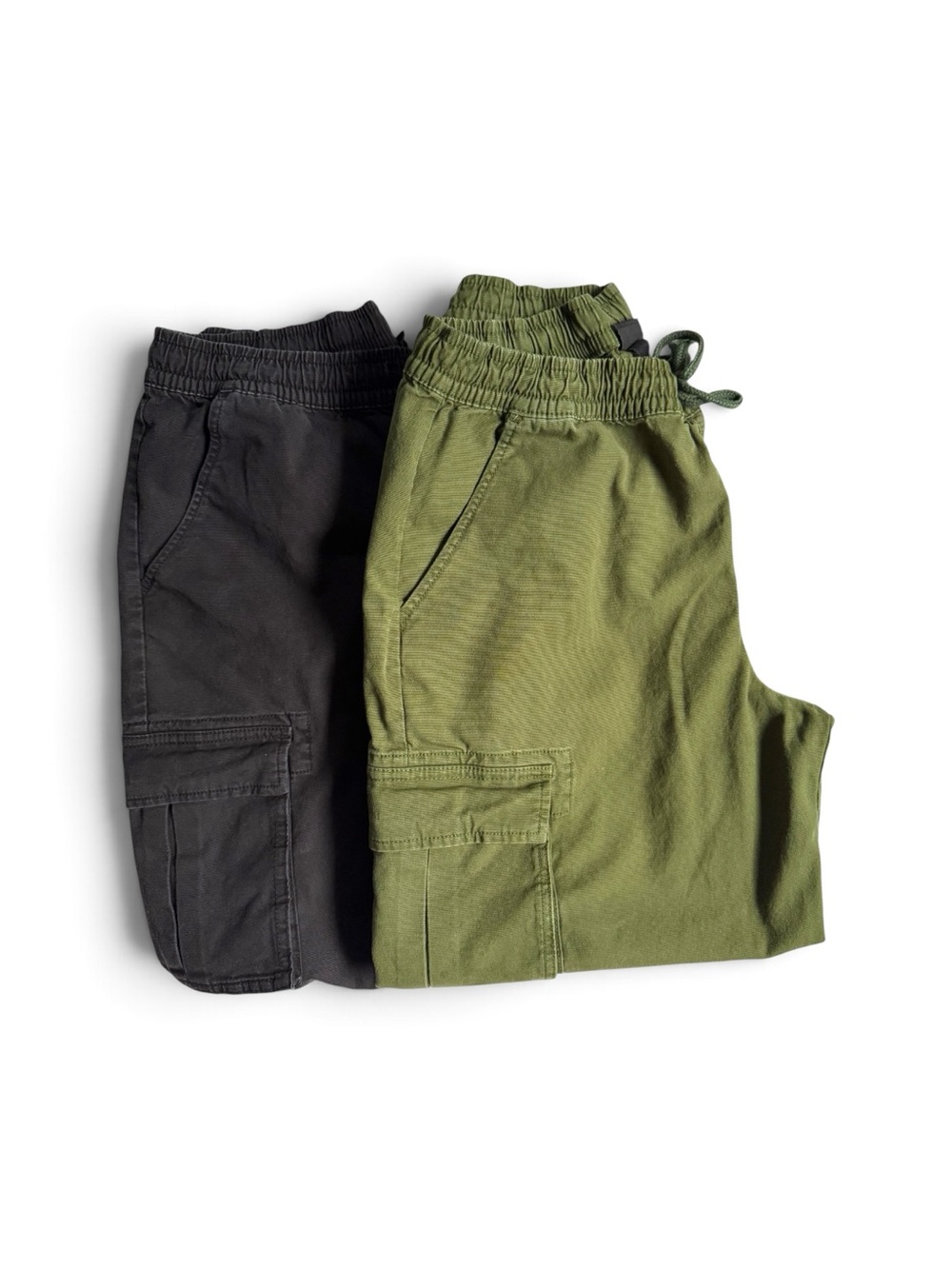 art class Kids Cargo Shorts - Olive Green and Black Joggers